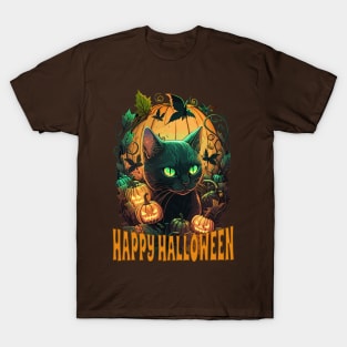 Happy Halloween Cat T-Shirt